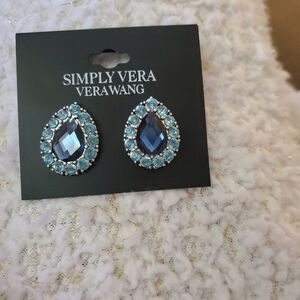 Vera wang blue studd earrings